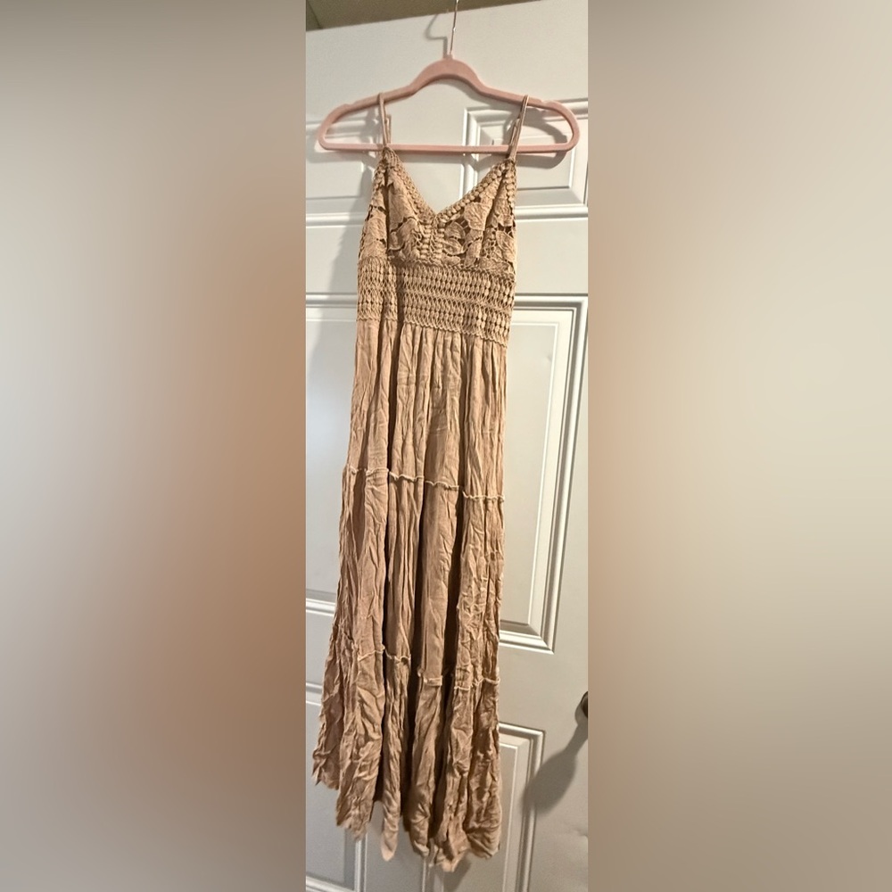 Elegant Tan Women's dress